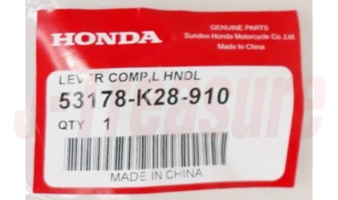 HONDA CRF125FA 2019-2023 Genuine handle Lever LH 53178-K28-910 OEM