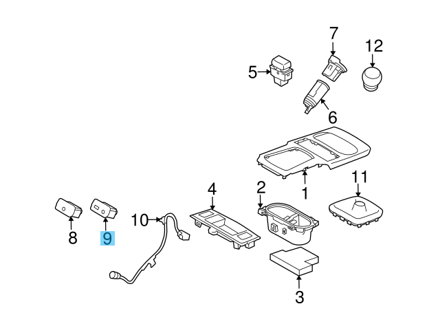 SUBARU OUTBACK 2010-2014 Genuine Auxiliary Jack Unit Ay USB 86257AJ201 OEM