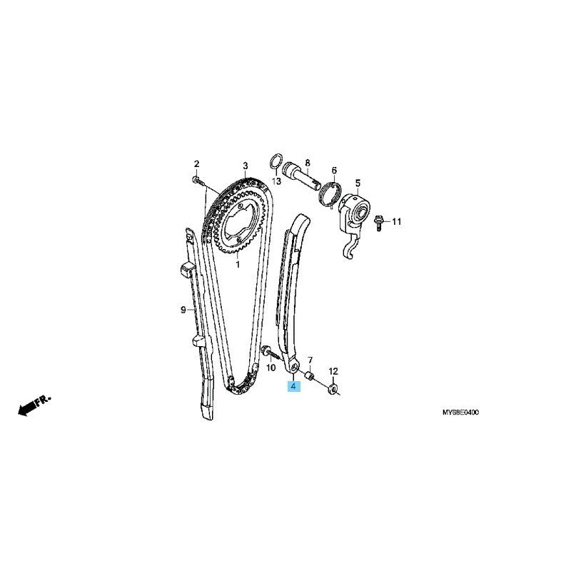 HONDA XR650L '93-09 '12-22 Genuine Cam Chain Tensioner 14511-MN9-003 OEM