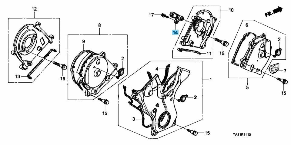 HONDA ACCORD 2008-2017 Genuine Camshaft Position Sensor 37840-R70-A01 OEM