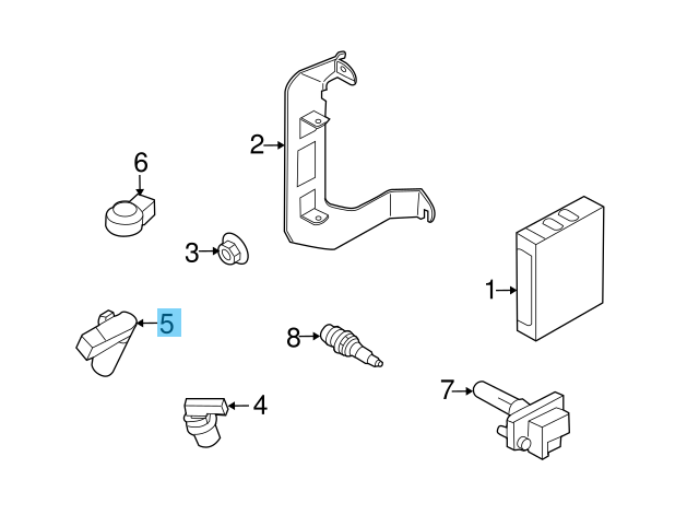 SUBARU LEGACY BEE 08-19 Genuine Crankshaft Position Sensor Assy 22053AA071 OEM