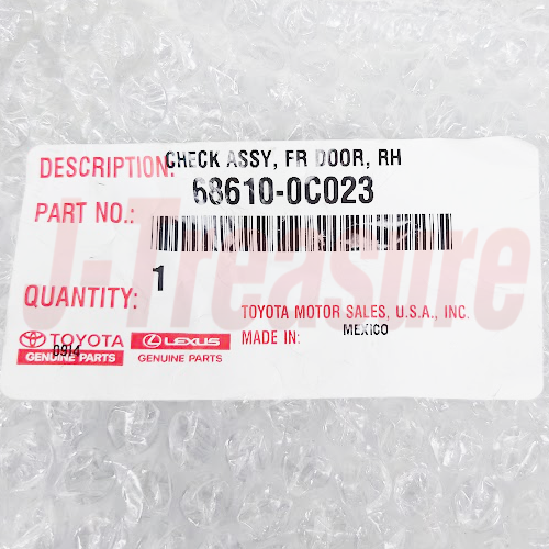 TOYOTA TUNDRA 07-21 SEQUOIA 08-22 Genuine Front Door Check Right 68610-0C023 OEM