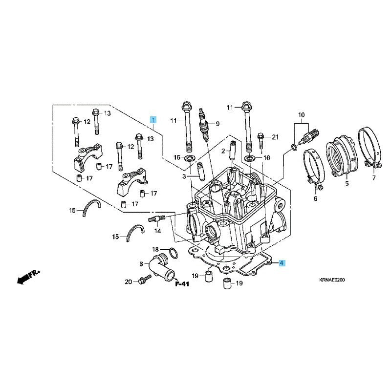 HONDA CRF250R 2010-2011 Genuine Cylinder Head & Gasket Set OEM