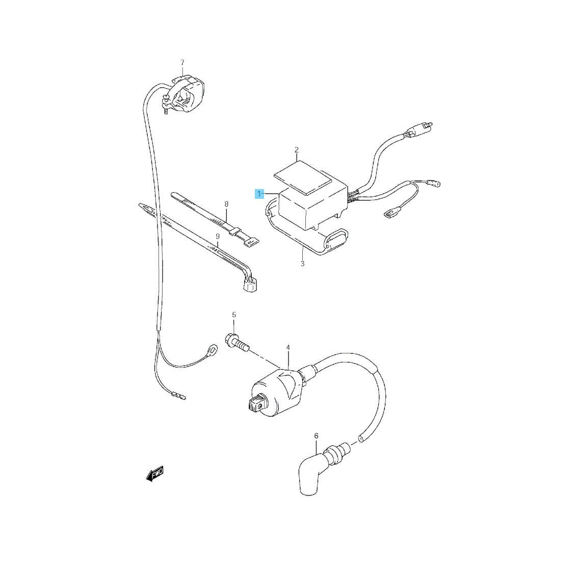 SUZUKI RM85 2002-2009 2012 2015-2023 Genuine CDI Unit Assy 32900-02B31 OEM