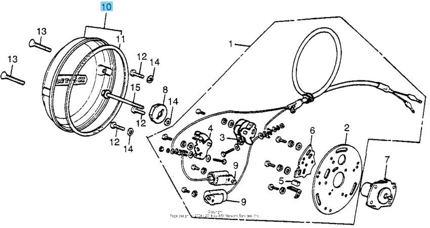 HONDA CB550 CB550FA CB550KA 1976-1978 Genuine Point Cover 30370-323-000 OEM