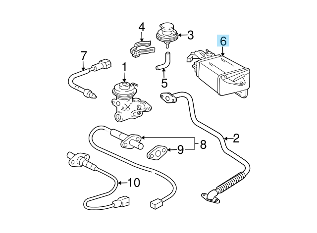 TOYOTA 4RUNNER 96-00 TACOMA 97-00 Genuine Charcoal Canister Assy 77740-35392 OEM
