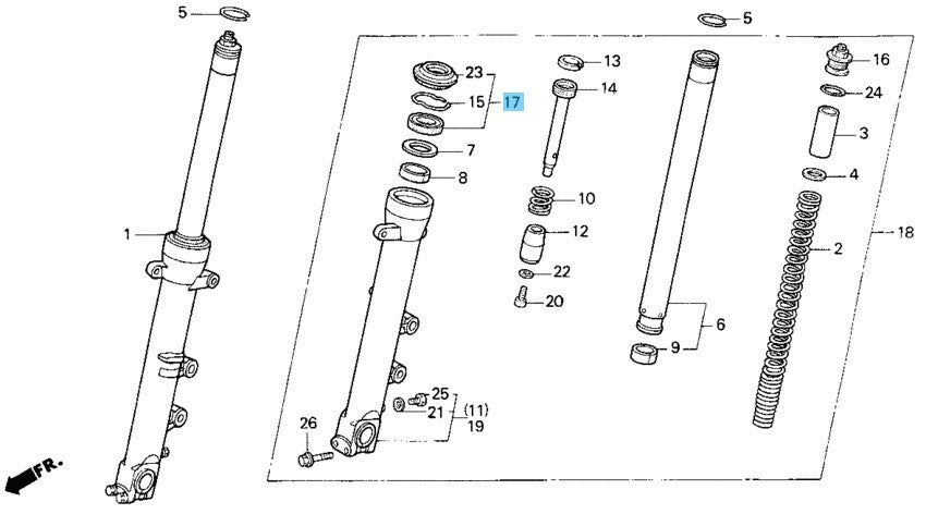 HONDA CBR600F2 1991-1994 Genuine Front Fork Seal Set 51490-MN8-305 x2 Set OEM