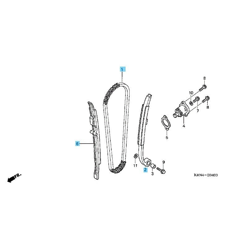 HONDA CRF250X 04-09 12-13 15-17 Genuine Cam Chain & Tensioner & Guide Set OEM