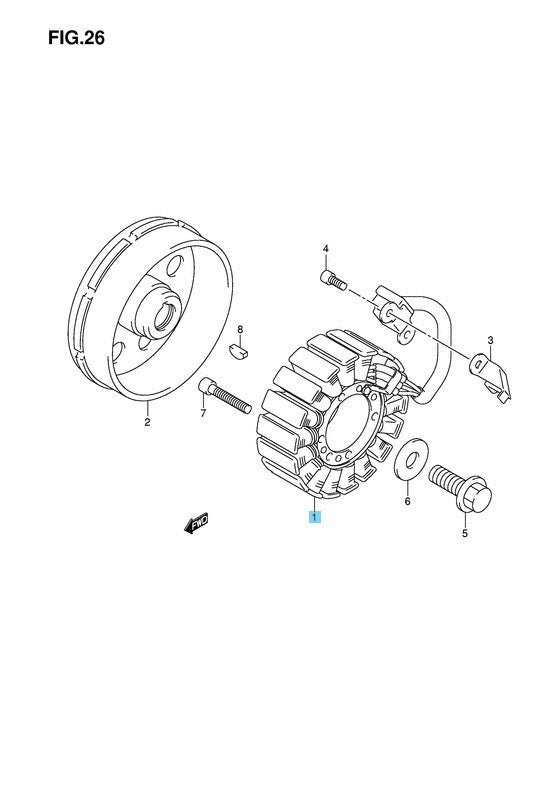SUZUKI HAYABUSA GSX1300R 1999-2007 Genuine Stator Assy 32101-24F10 OEM
