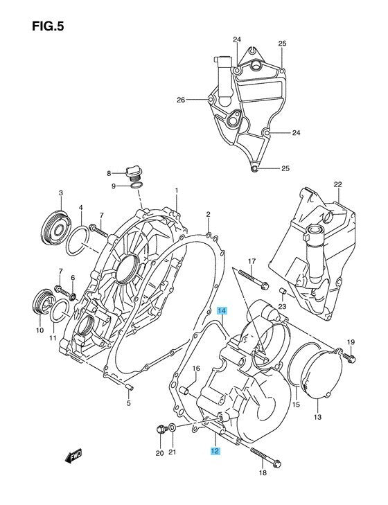 SUZUKI GSX-R600 GSX-R750 2006-2023 Genuine Generator Cover 11351-01H02 OEM
