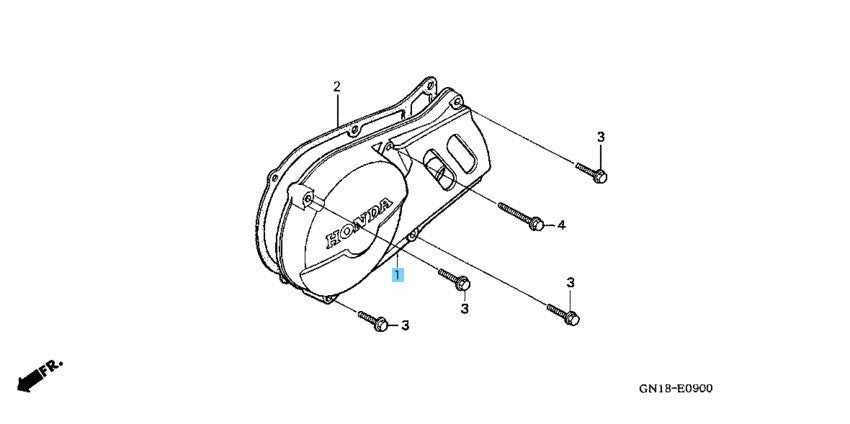 HONDA XR80R 1990-1991 1993-2003 Genuine Crankcase Cover LH 11341-GN1-872 OEM