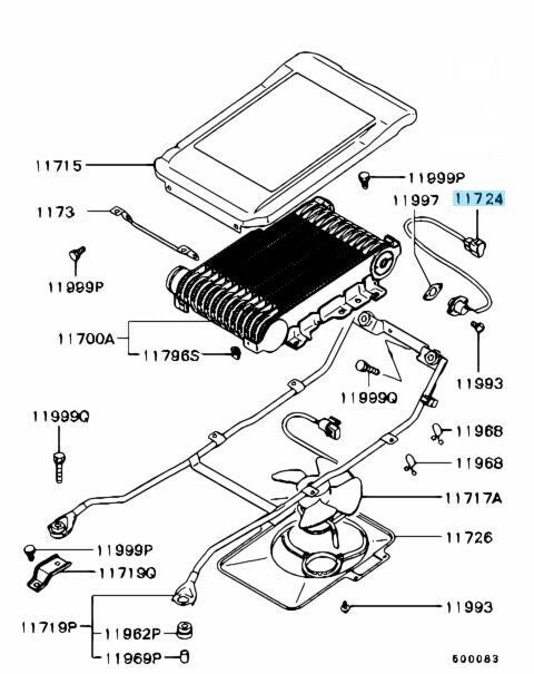 MITSUBISHI PAJERO CHALLENGER Genuine Inter Cooler Air Temperature Switch OEM