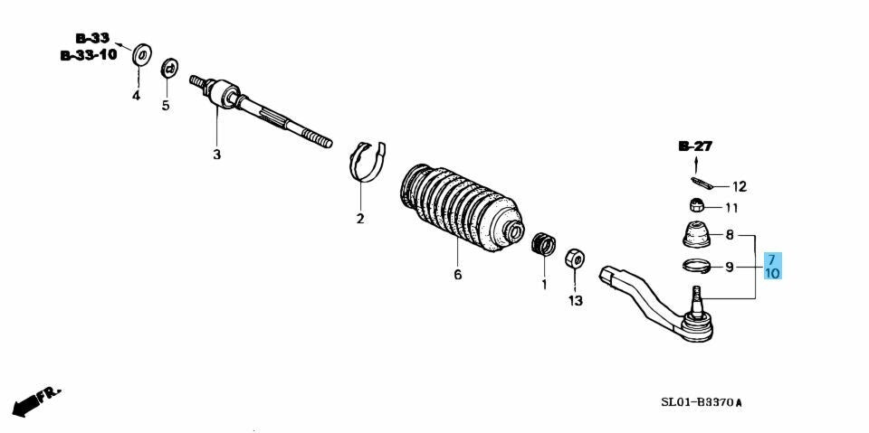 HONDA ACURA NSX NA1 NA2 1991-2005 Genuine Tie Rod End Comp RH & LH Set OEM