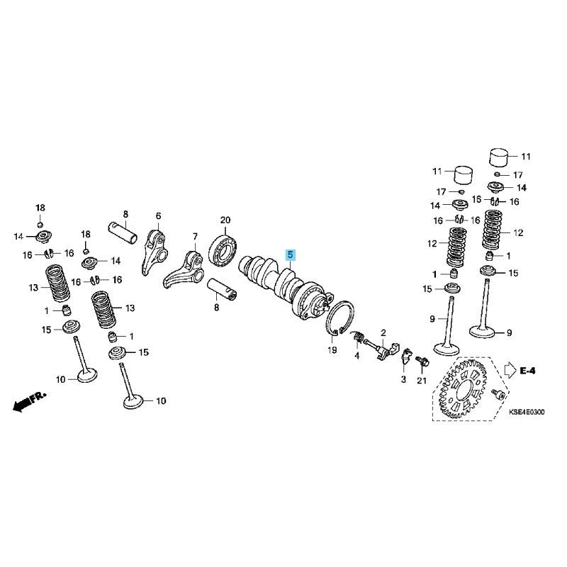 HONDA CRF150R CRF150RB 2012-2023 Genuine Camshaft 14110-KSE-A70 OEM