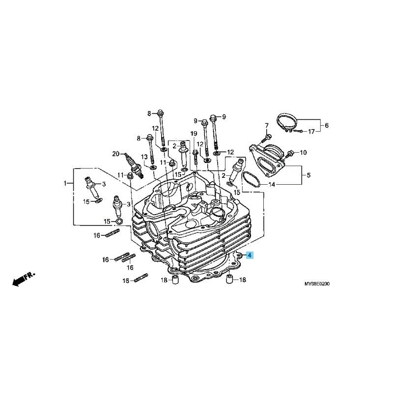 HONDA XR650L '93-09 '12-24 Genuine Cylinder Head Gasket 12251-MN9-742 OEM