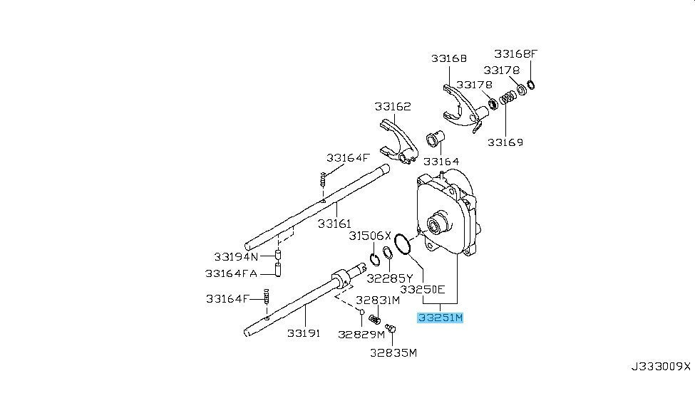NISSAN XTERRA N50 05-15 Genuine Transfer Control Motor Device 33251-EA301 OEM