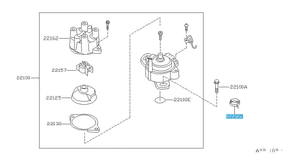 NISSAN 200SX B14U 1995-1998 Genuine Distributor Seal Tape 22235-U7400 OEM