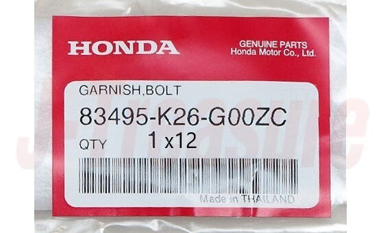 HONDA GROM125 22-23 Genuine BOLT GARNISH *NHA40M* 83495-K26-G00ZC x12 Set OEM