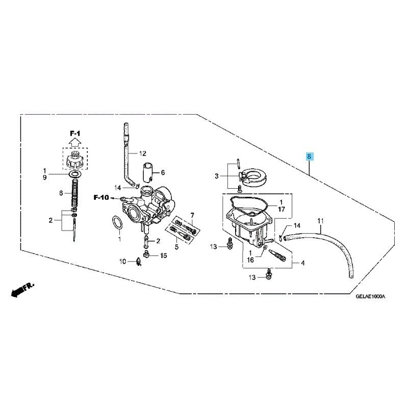 HONDA CRF50F 08-09 11-12 Genuine Carburetor (PA42C A) 16100-GEL-A42 OEM