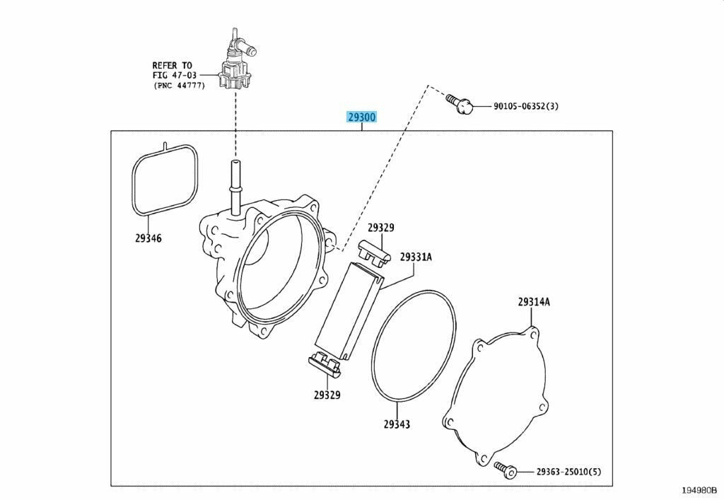 TOYOTA CAMRY 18-21 RAV4 19-21 Genuine Power Brake Booster Vacuum Pump Assy OEM