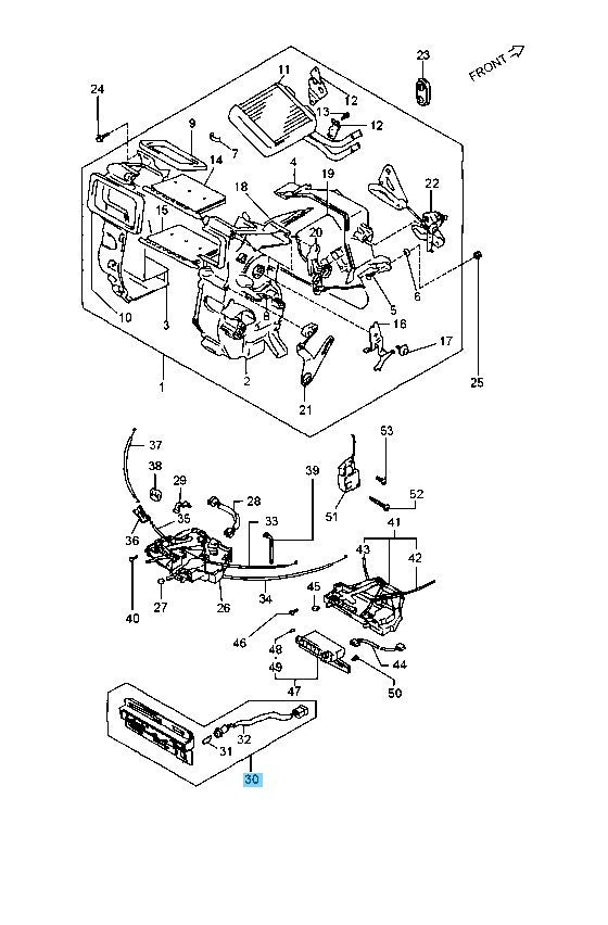 SUZUKI ESCUDO TA01R VITARA SE416 Genuine Heater Control Panel 74450-64A00-5PK