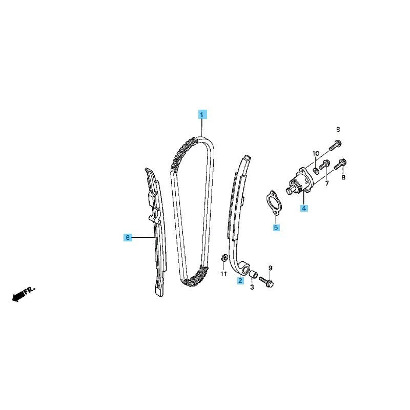 HONDA CRF250X 04-09 12-13 15-17 Genuine Lifter & Gasket & Cam Chain & Guide Set