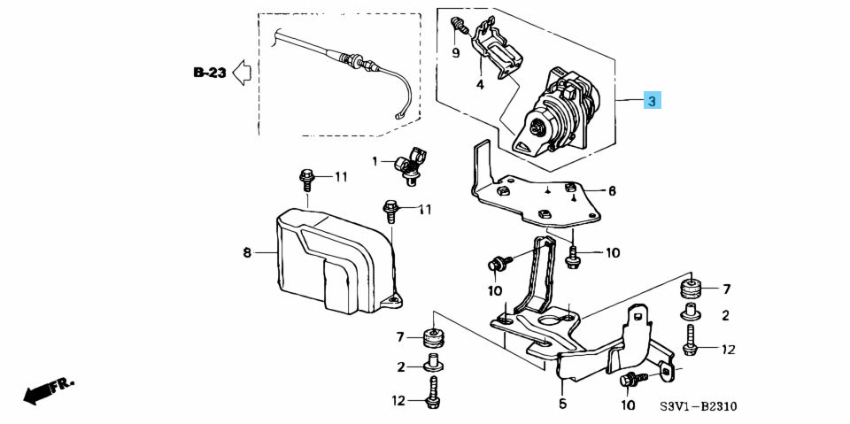 HONDA Acura TSX 04-08 Genuine Accelerator Pedal Sensor Assy 37971-RBB-003 OEM