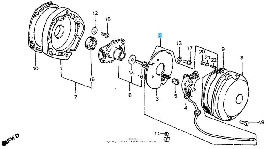 HONDA CT90 TRAIL 1977-1979 Genuine Contact Breaker 30200-107-014 OEM