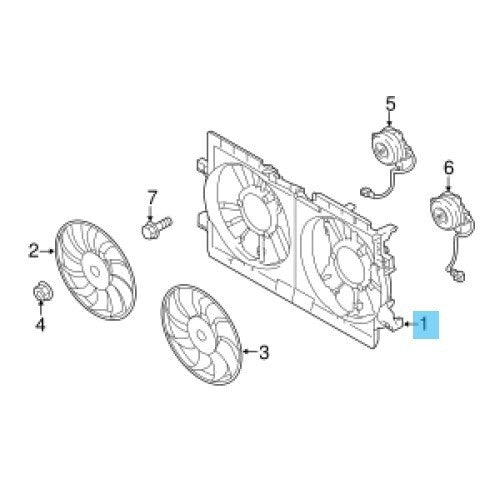 SUBARU CROSSTREK GT3 GT7 2018-2021 Genuine Fan Shroud 45122FL000 OEM