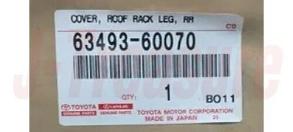 TOYOTA LAND CRUISER UZJ100 02-07 Genuine Roof Rack Leg Cover Fr & Re RH LH Set