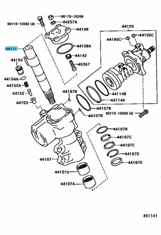 TOYOTA LAND CRUISER FZJ80 90-06 Genuine Steering Cross Shaft 44111-60060 OEM