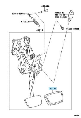 LEXUS  GS350 GS450h LS460 13-14 Genuine Aluminum Accelerator Brake Pedal Set OEM