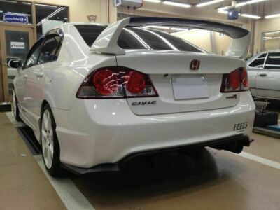 HONDA CIVIC TYPE-R FD2 07-11 Genuine Front & Rear Black Base Red Emblem Set OEM