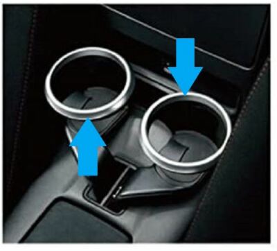 MAZDA ROADSTER MX-5 MIATA ND Genuine Cup Drink Holder Ring Only 2pcs Set OEM