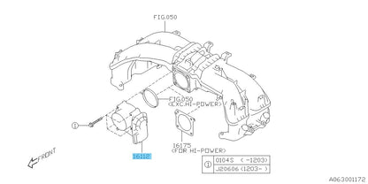 SUBARU BRZ ZC6 2013-2020 Genuine Throttle Body Assembly 16112AA400 OEM