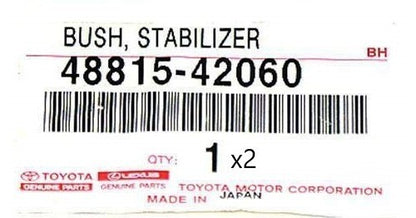 TOYOTA RAV4 ACA21 01-05 Genuine Front Stabilizer Bar Bush 48815-42060 x2 Set OEM