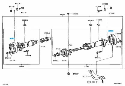 TOYOTA LEXUS Genuine Driveshaft Flexible Coupling Flex Plate 37511-30020 OEM