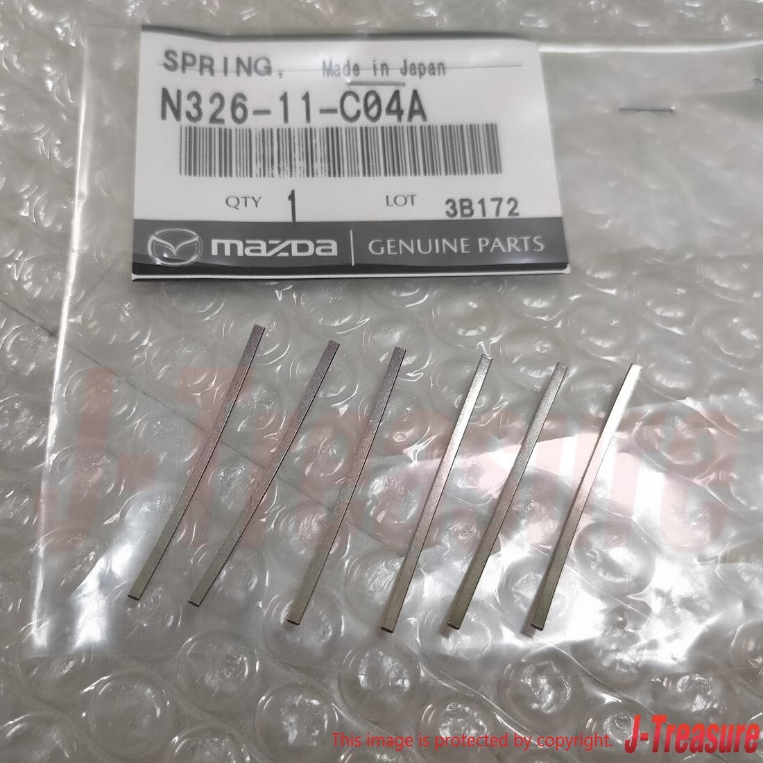 MAZDA RX-7 RX7 FC3S FD3S Genuine 13B Apex Seal Spring Set of 6 N326-11-C04A OEM