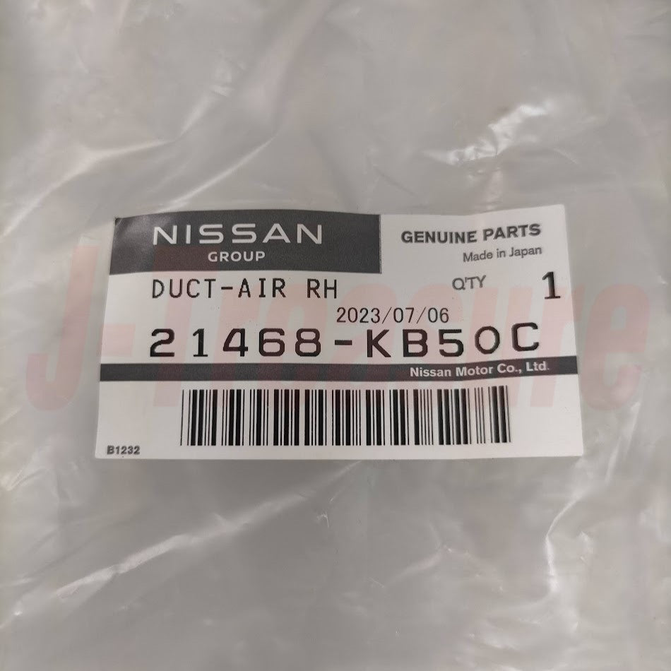 NISSAN GT-R R35 2011-2016 Genuine Intake Air Duct RH 21468-KB50C OEM
