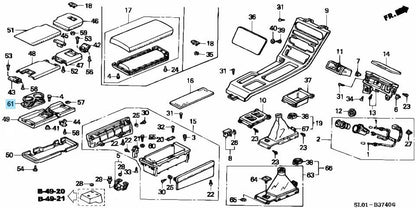 HONDA NSX NA1 NA2 Genuine Drink Holder Cup In Center Console 83425-SL0-A90ZA OEM