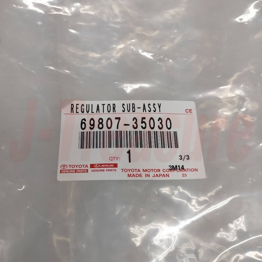 TOYOTA 4RUNNER GRN28# 10-22 Genuine Back Door Power Window Regulator 69807-35030