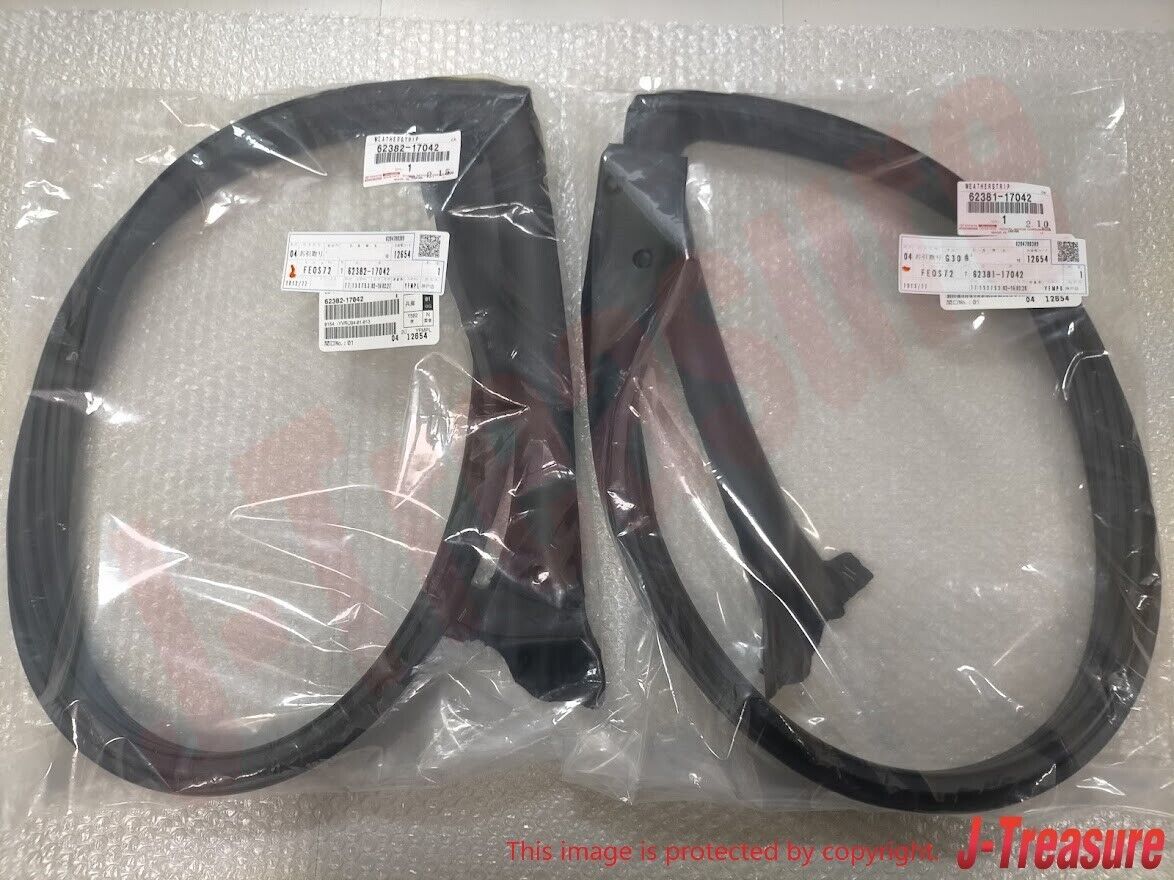 TOYOTA MR2 SW20 91-95 Genuine Roof Side Rail Weather Strip Right & Left Set OEM