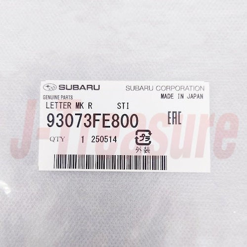 SUBARU IMPREZA STI GDB 06-07 Genuine Letter Mark Rear STI Emblem 93073FE800 OEM