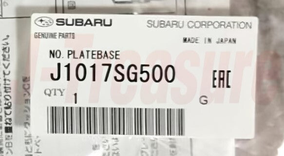 SUBARU FORESTER SJ Genuine License Plate Base J1017SG500 OEM