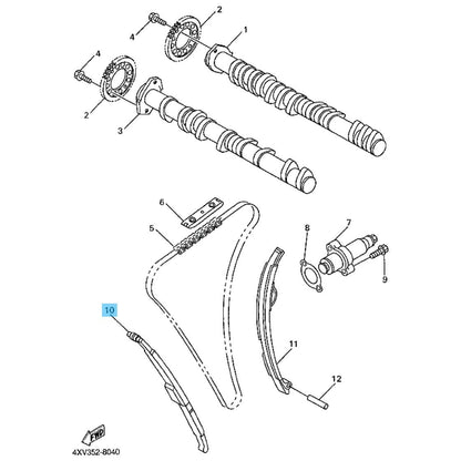 YAMAHA YZF-R1 '98-03 FZ1 '01-05 Genuine Chain Damper No.1 4XV-12251-00-00 OEM