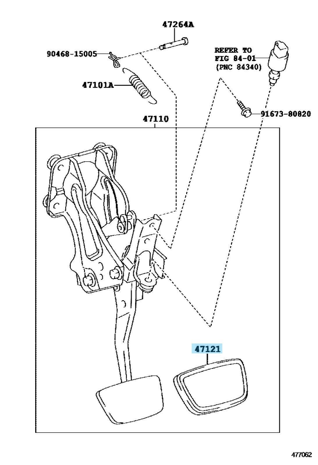 TOYOTA LEXUS LS460 LS460L LS600h LS600hL Genuine Accelerator Brake Pedal Set OEM