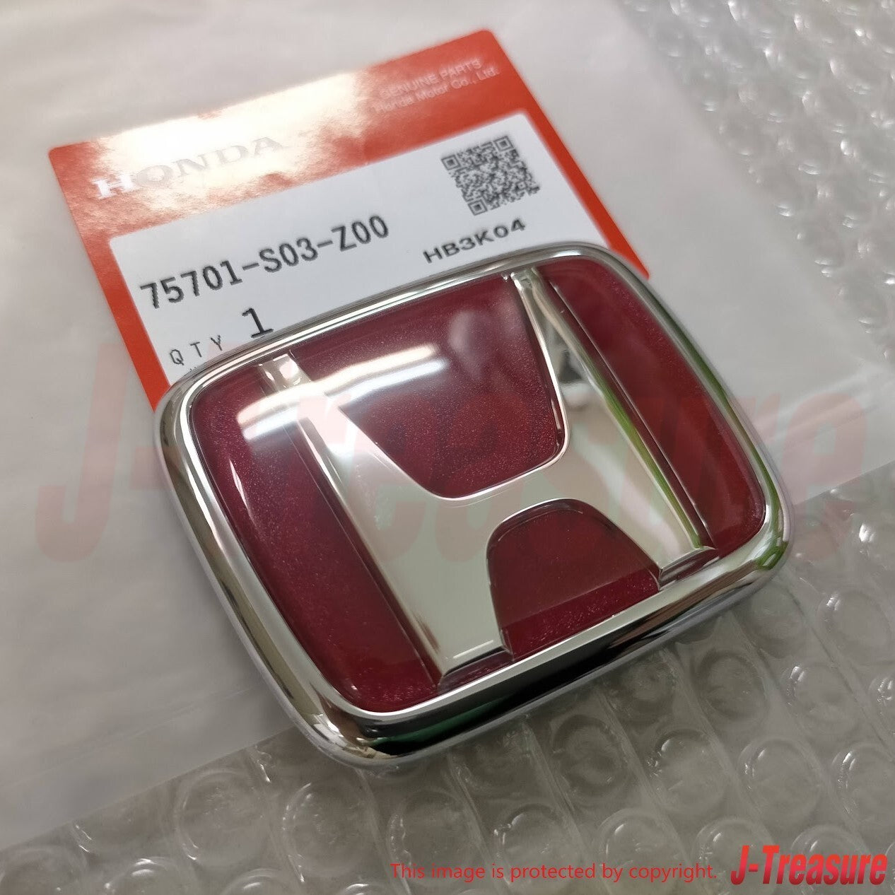 HONDA CIVIC TYPE-R EK9 99-00 Genuine Late Model Red Emblem Front & Rear Set OEM
