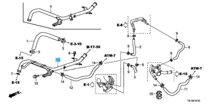 HONDA CR-V RM1 RM4 2012-2014 Genuine Metal Heater Pipe 19510-R40-A60 OEM