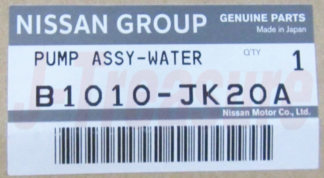 NISSAN GT-R R35 '09-24 370Z Z34 '09-20 Genuine Water Pump Assy B1010-JK20A OEM