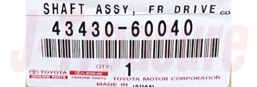 TOYOTA LEXUS LX470 UZJ100 '98-07 Genuine Front Drive Shaft RH or LH 43430-60040